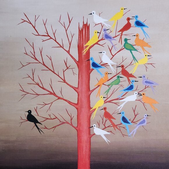 1980s Fine Art Poster Jonathan Winters "A Tree In South Boston" 28"x22" NOS - Picture 2 of 8